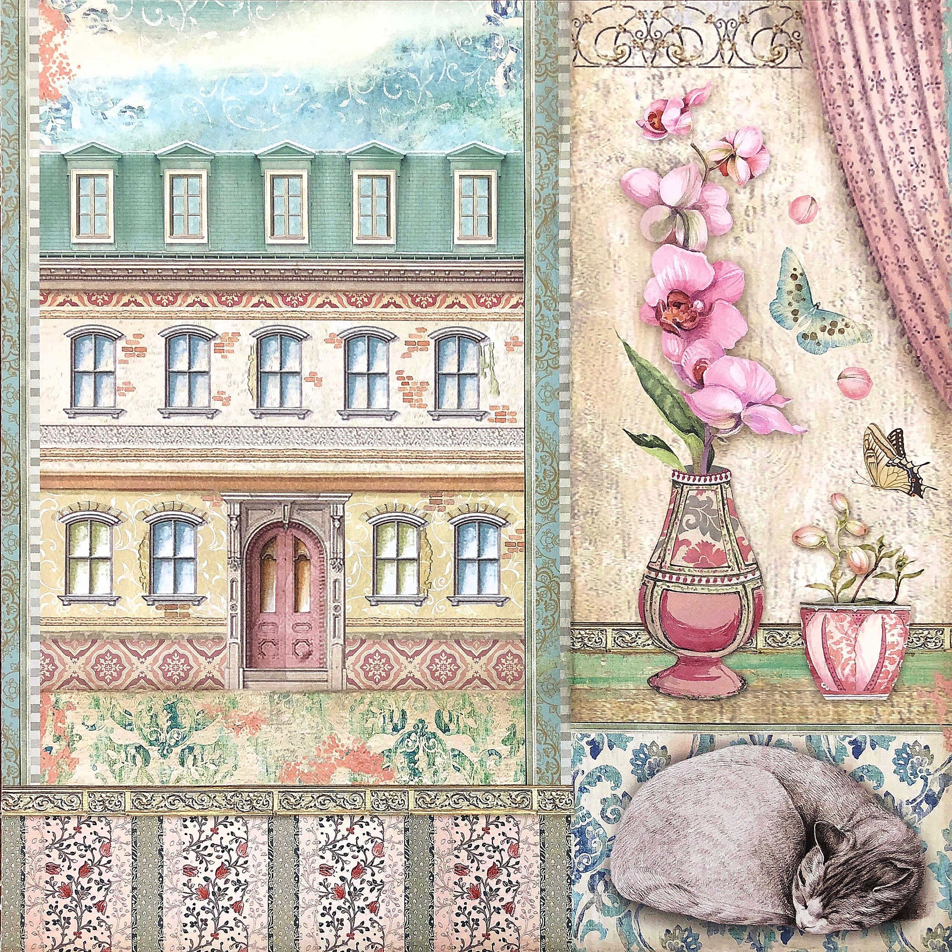 Botanical Orchids & Cats Printable Journal Kit