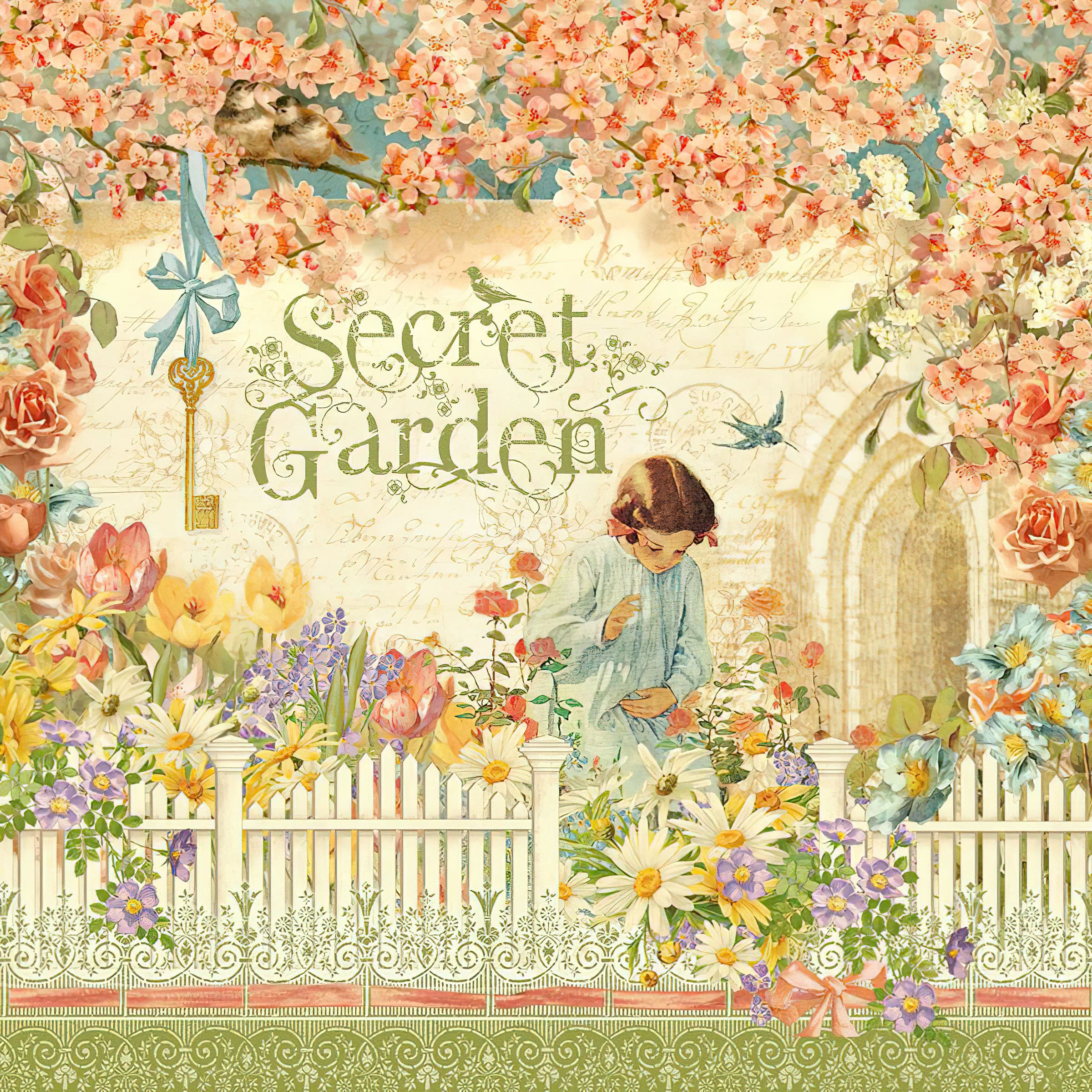 Vintage Secret Garden Printable Journal Kit