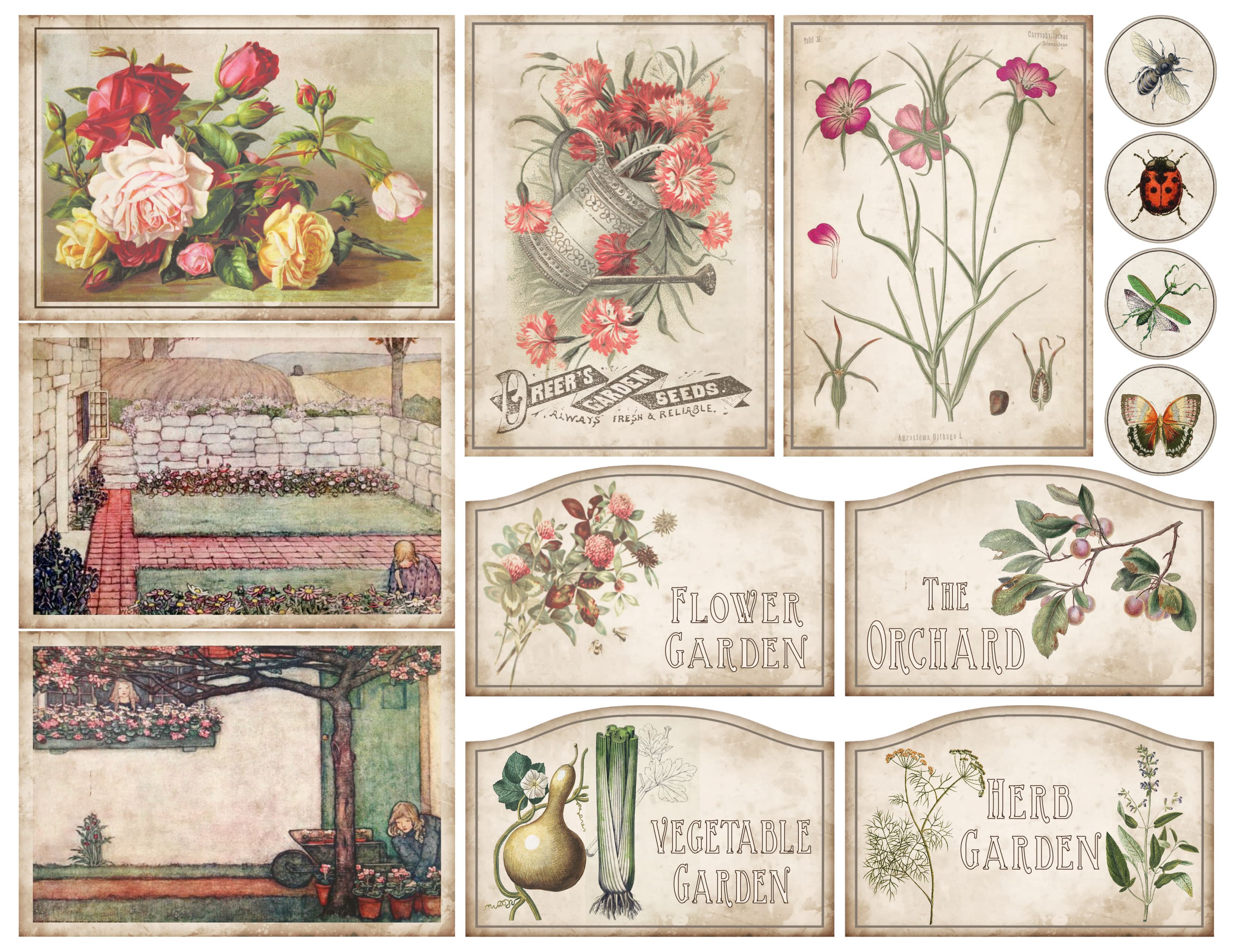 Old Orchard & Herbal Printable Journal Kit