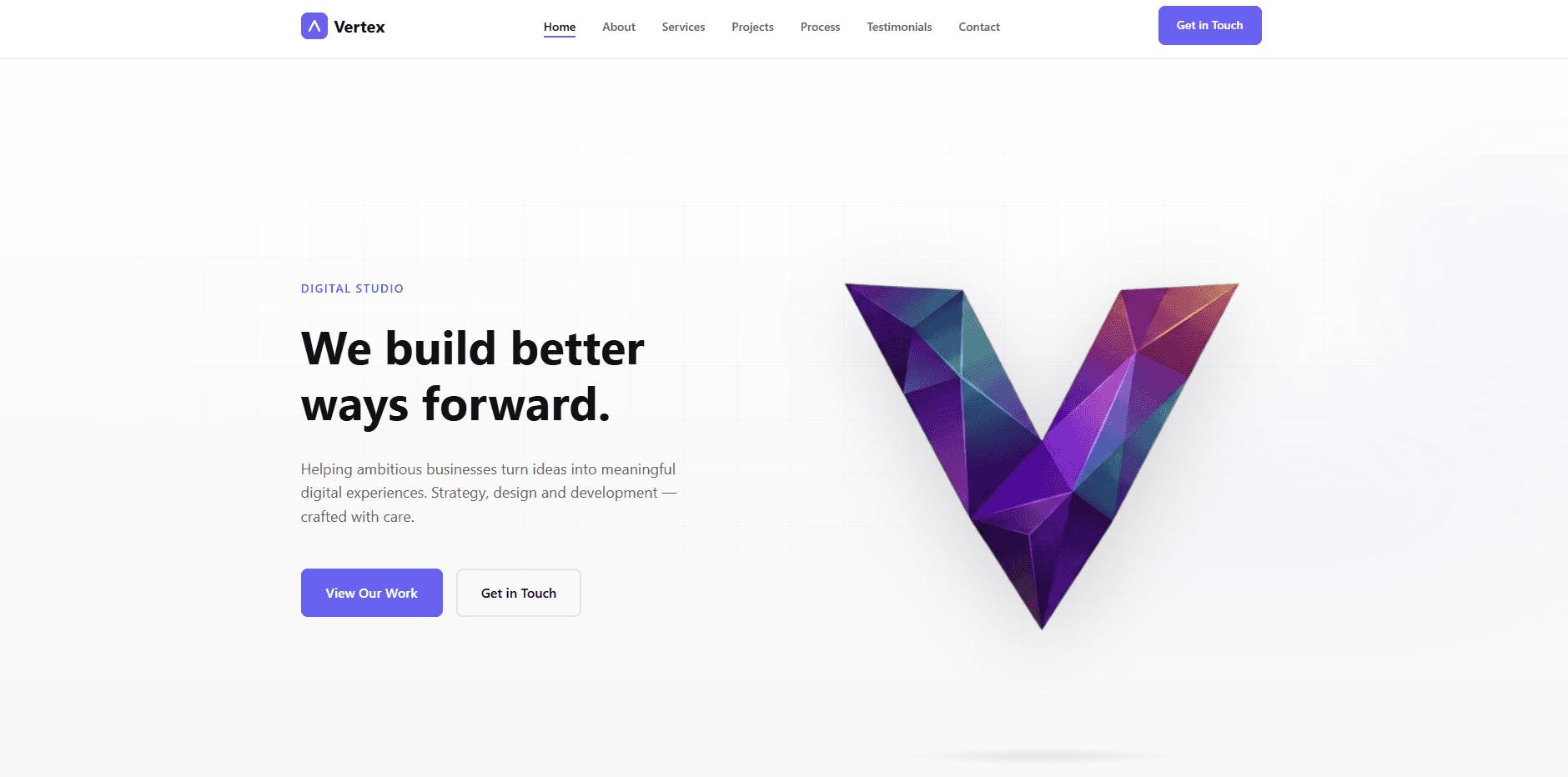 Vertex - Modern Business Portfolio HTML Template