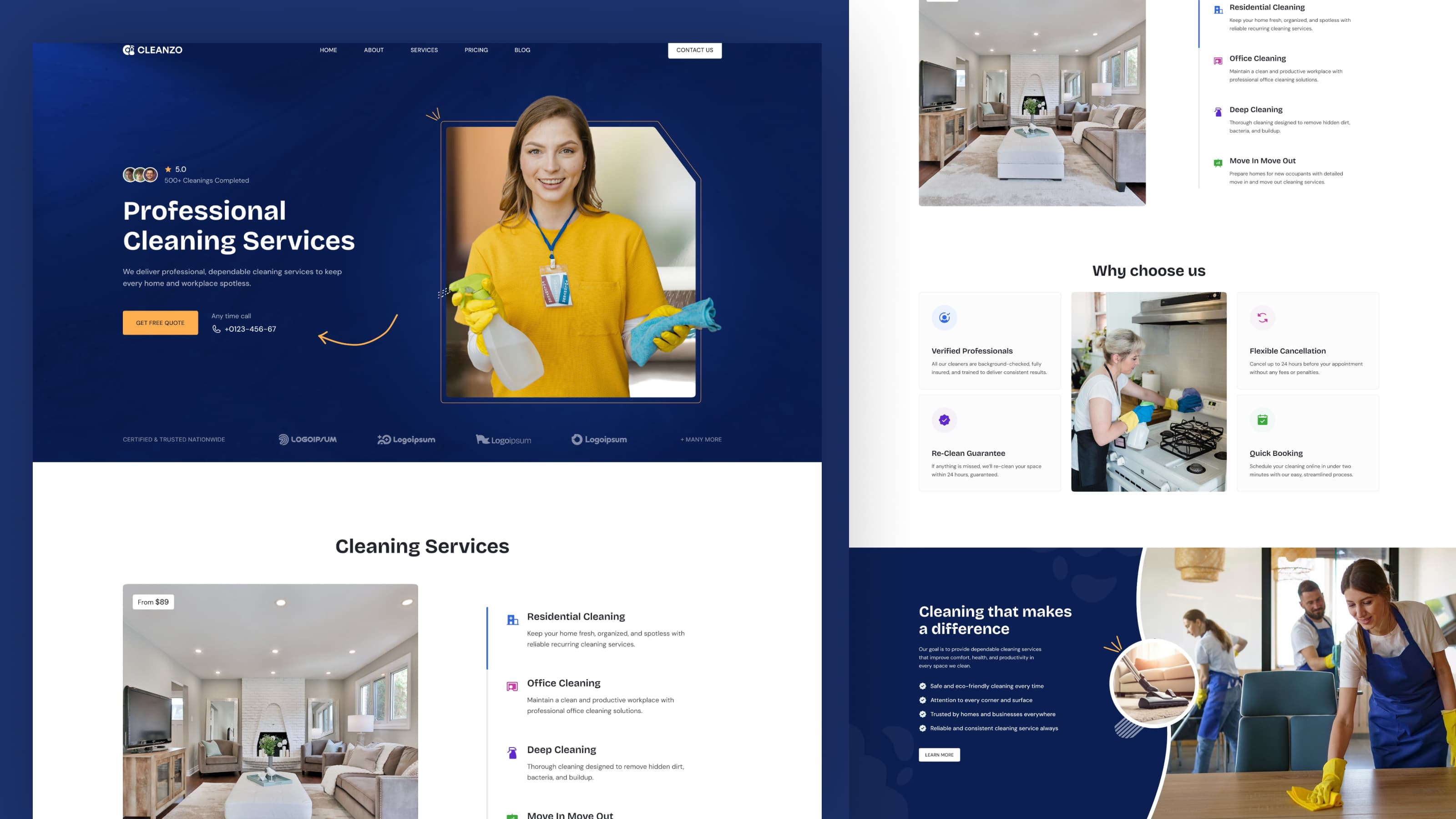 Cleanzo - Cleaning Service Template
