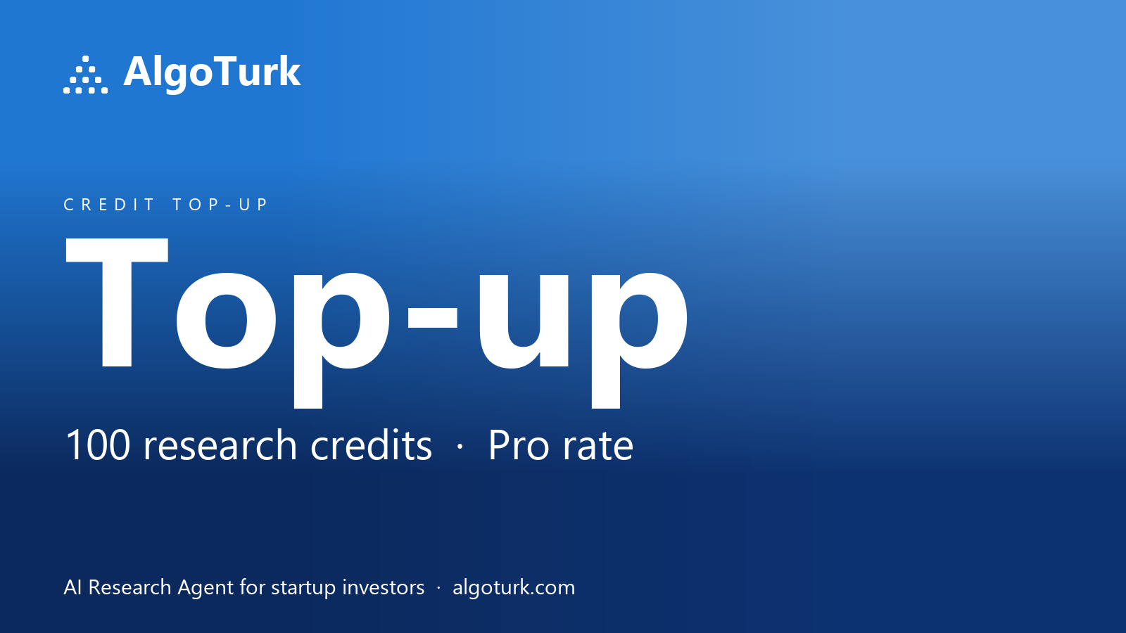 AlgoTurk Credits — Pro