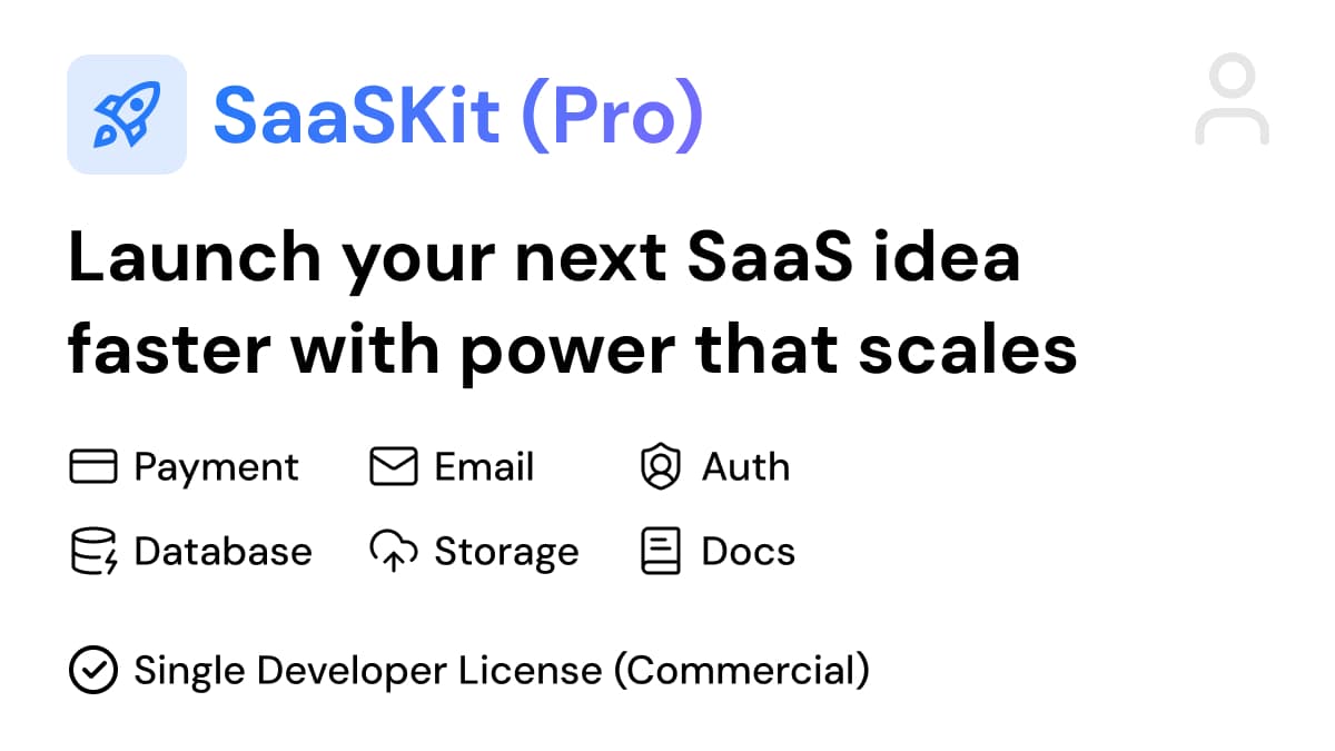 SaaSKit - Tanstack (Pro)
