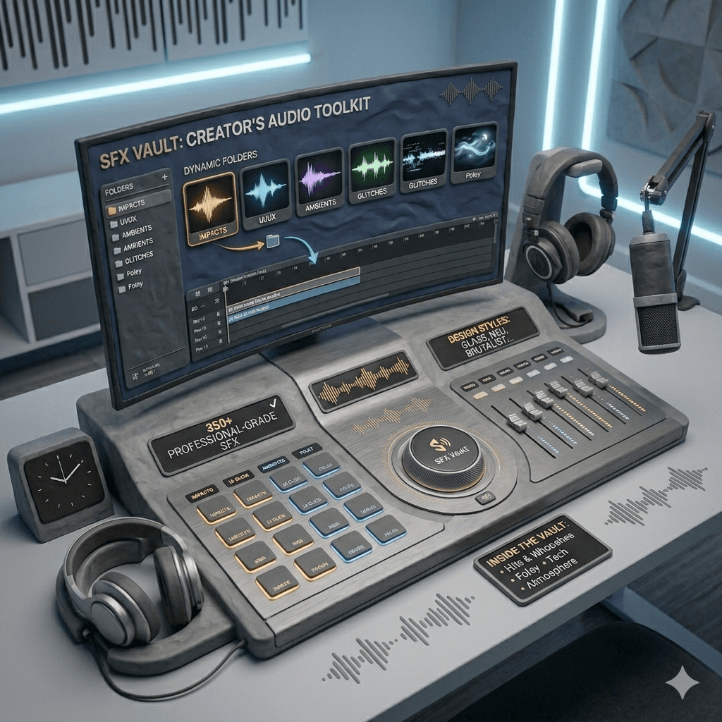 Ultimate SFX Vault — 350+ Sound Effects for Creators & Editors