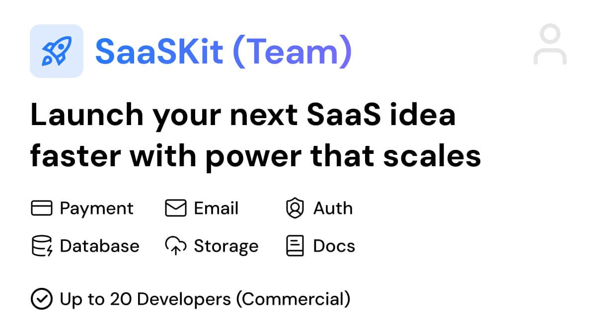 SaaSKit - Tanstack (Team)