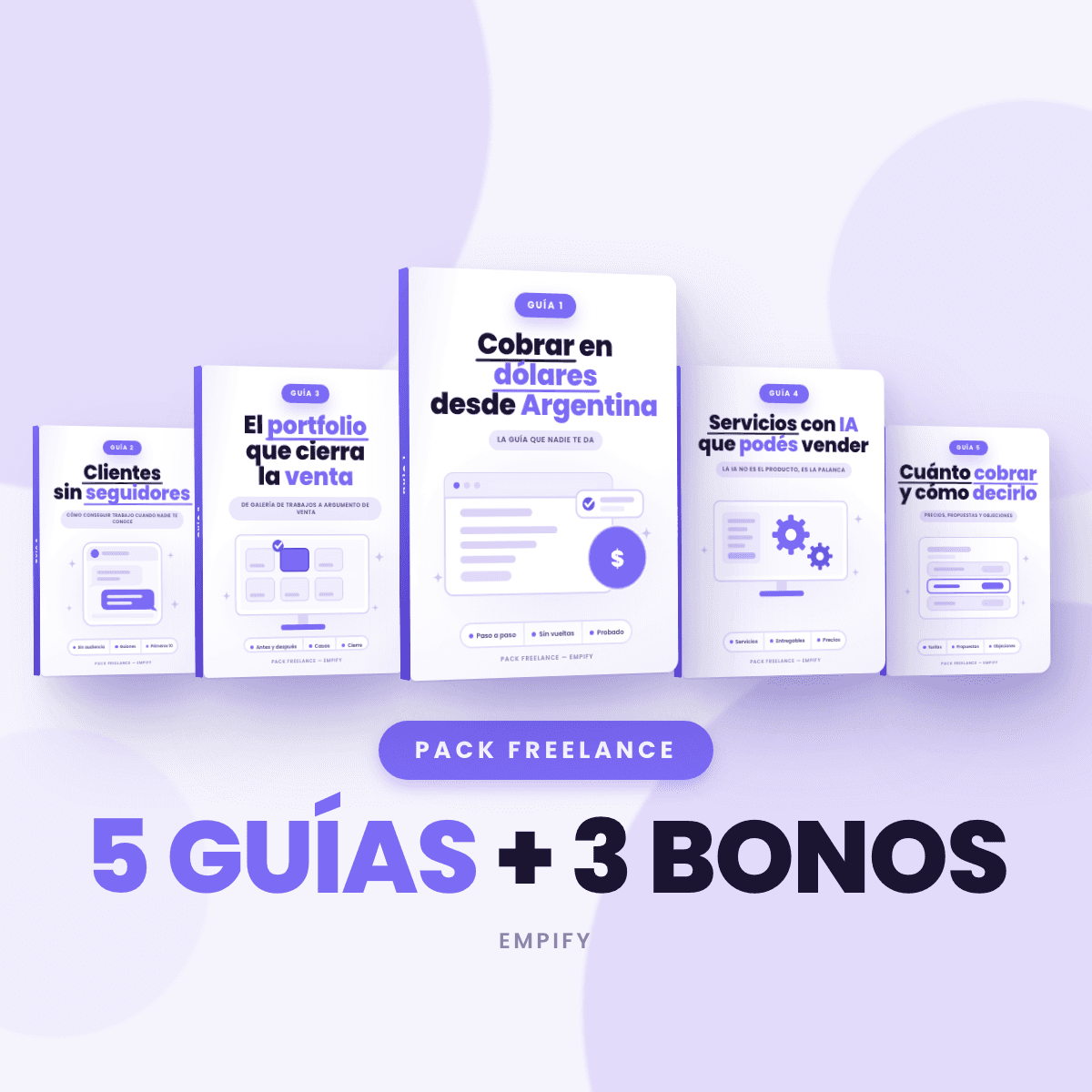 Pack Freelance — 5 guías + 3 bonos