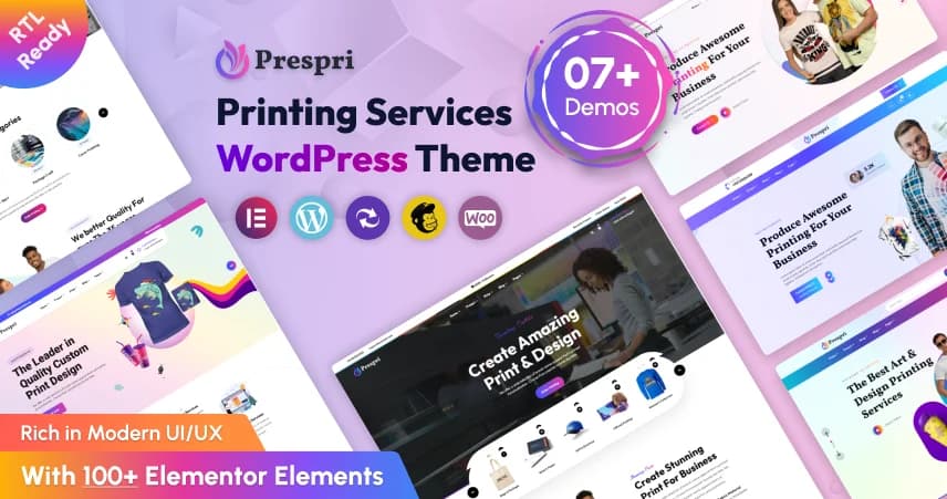 Prespri – Printing Services WordPress Theme