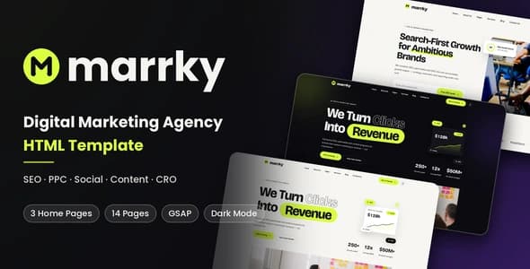 Marrky — Digital Marketing Agency HTML Template