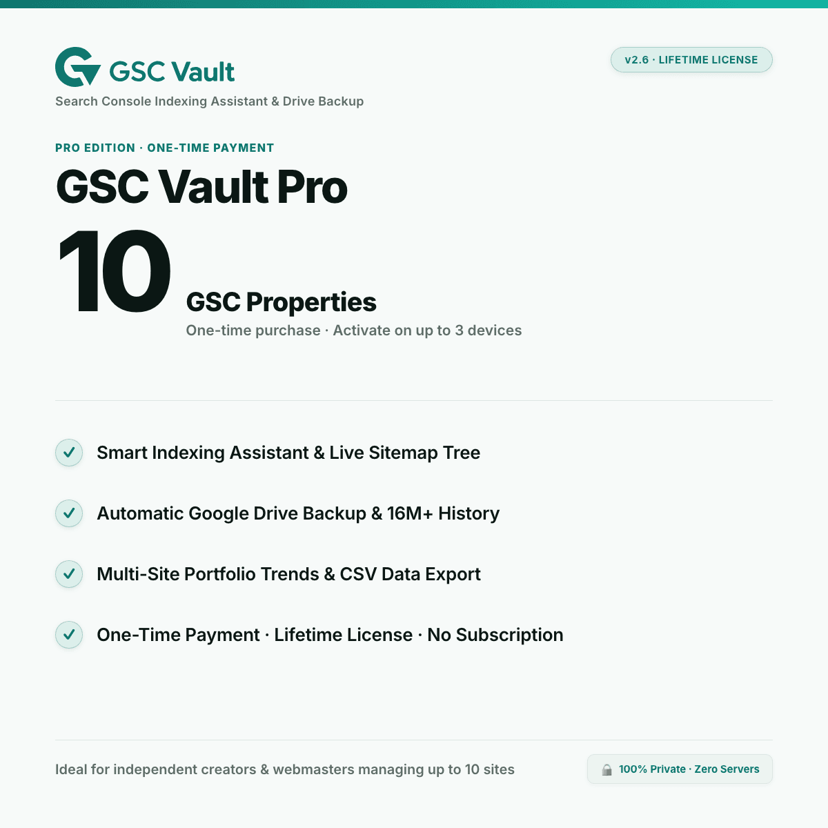 GSC Vault Pro (Lifetime License)