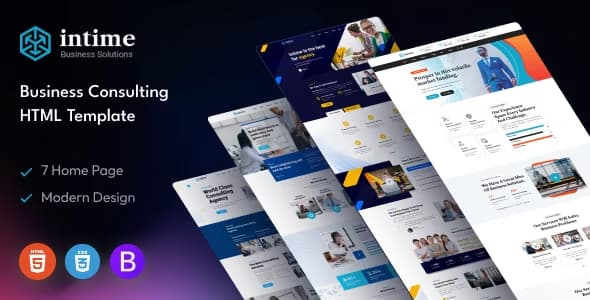 Intime – Business Consulting HTML Template