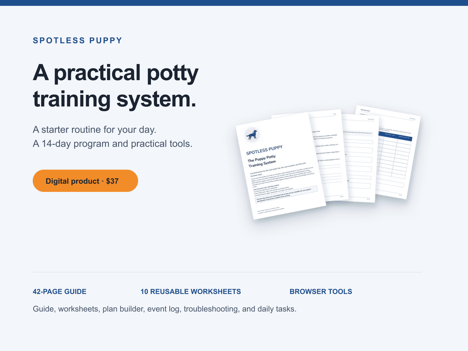 SPOTLESS PUPPY Training System