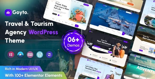 Goyto – Travel & Tourism Agency WordPress Theme