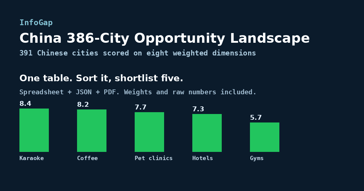 China 386-City Opportunity Landscape
