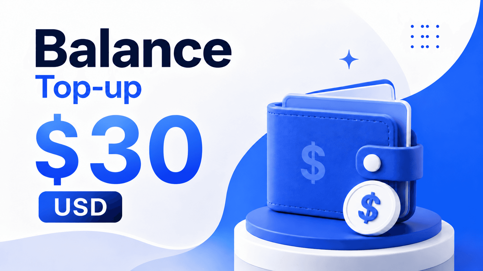 Balance Top-up | $30 USD