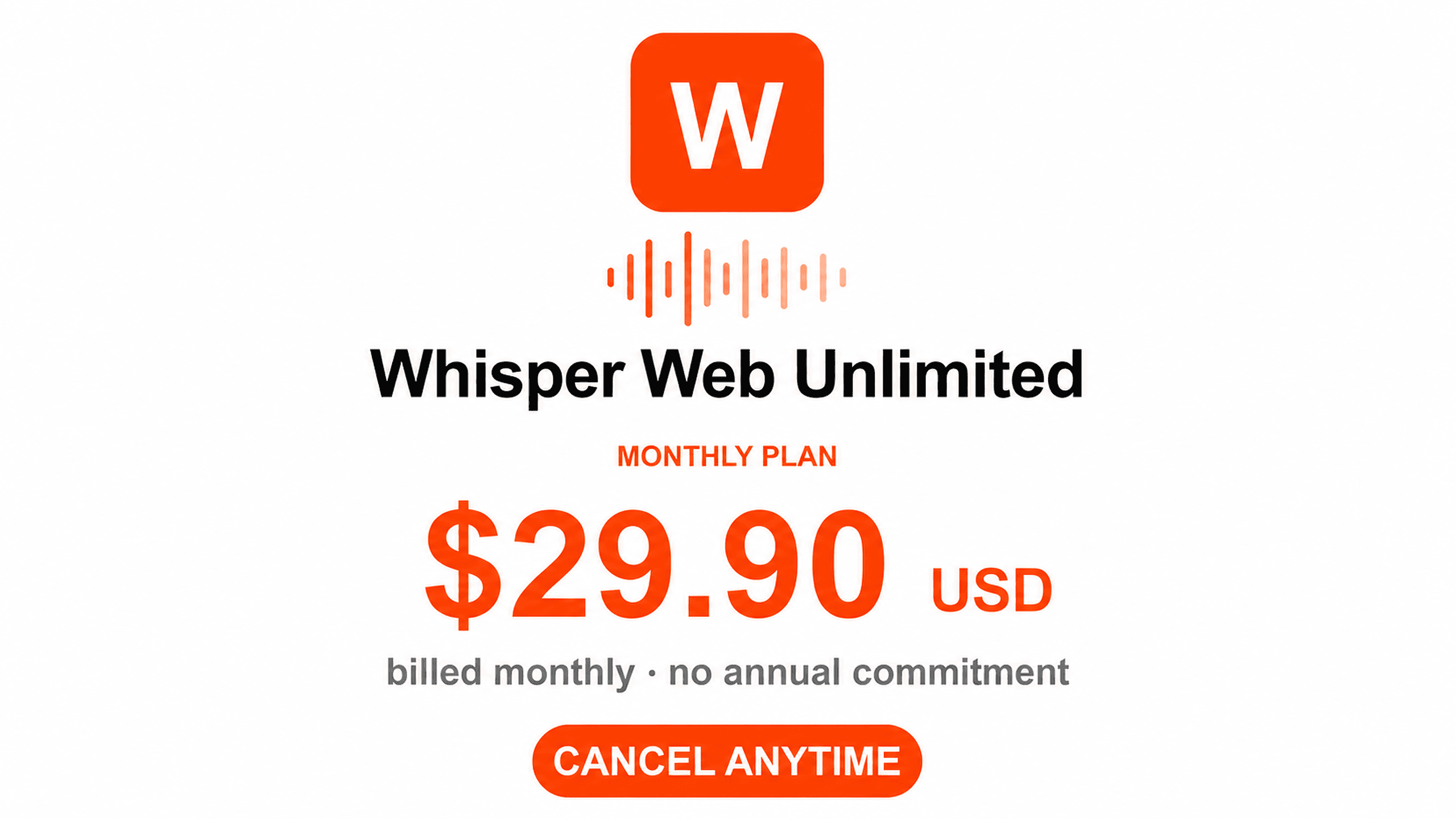 Whisper Web Pro (Monthly)