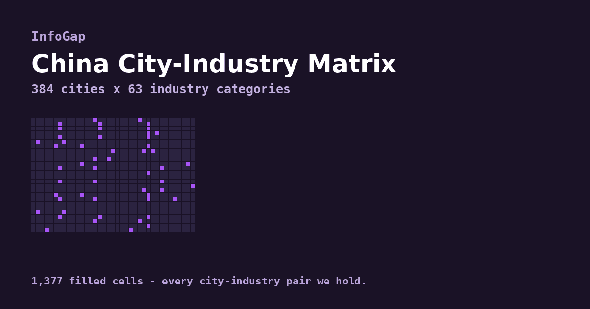 China City-Industry Matrix (copy)