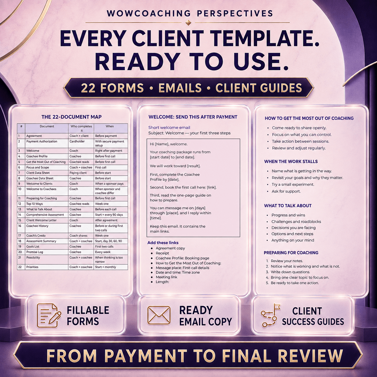 Coach Starter Kit Essential Templates