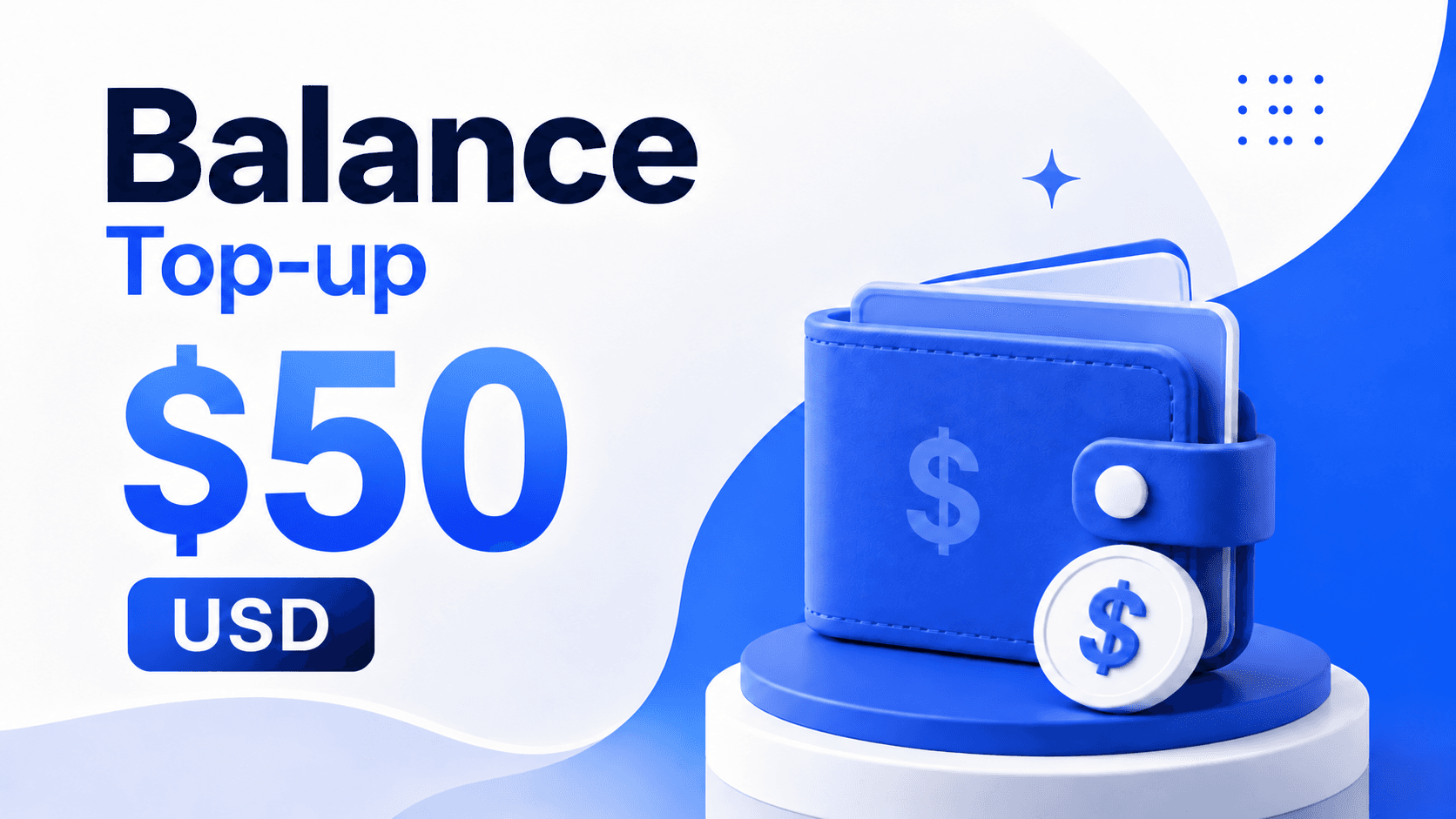 Balance Top-up | $50 USD