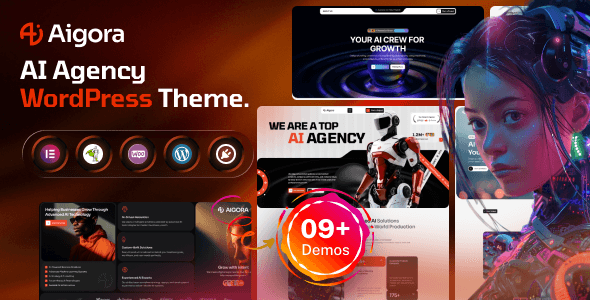 Aigora – AI Agency WordPress Theme