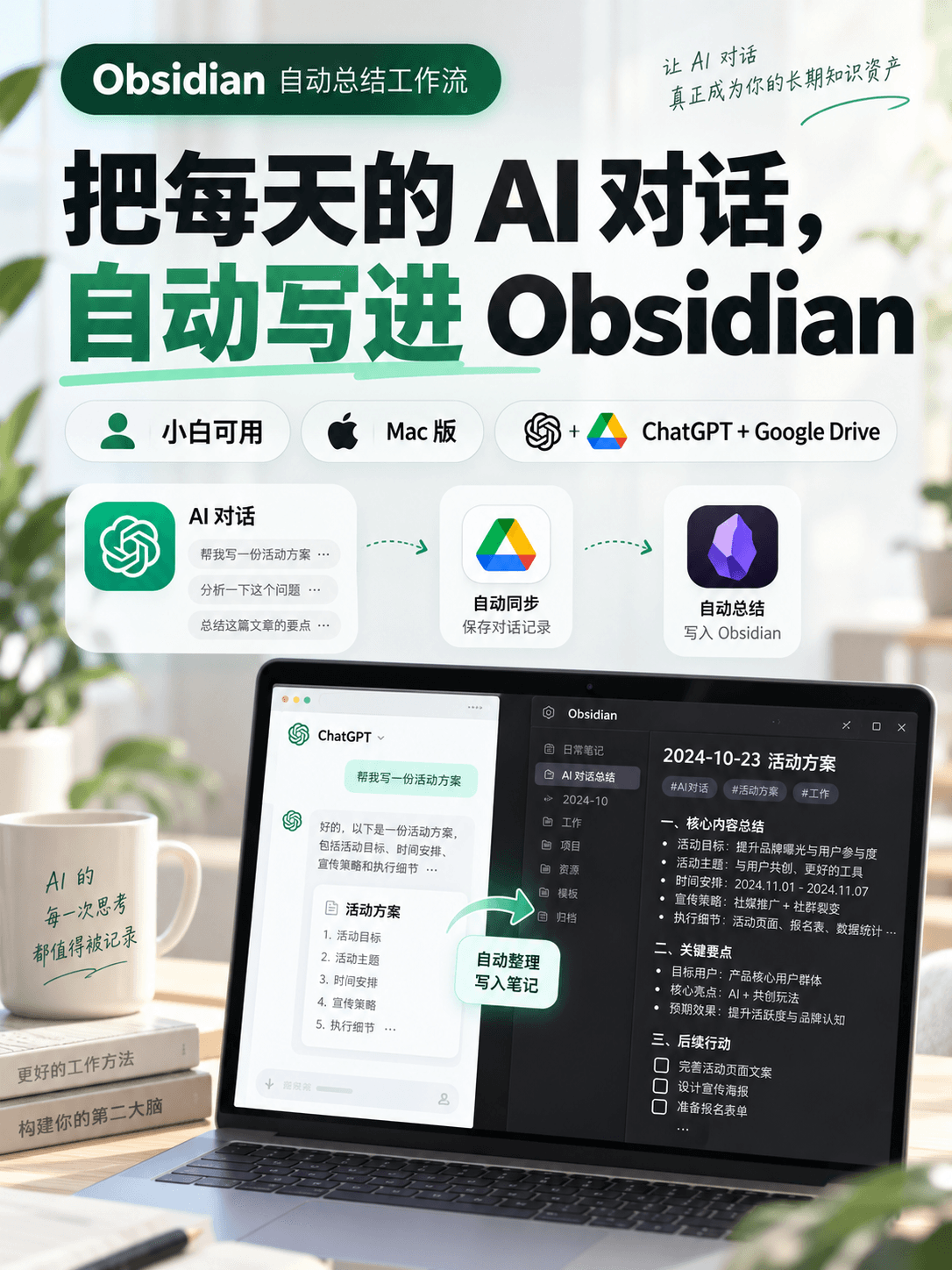 Obsidian 自动总结工作流