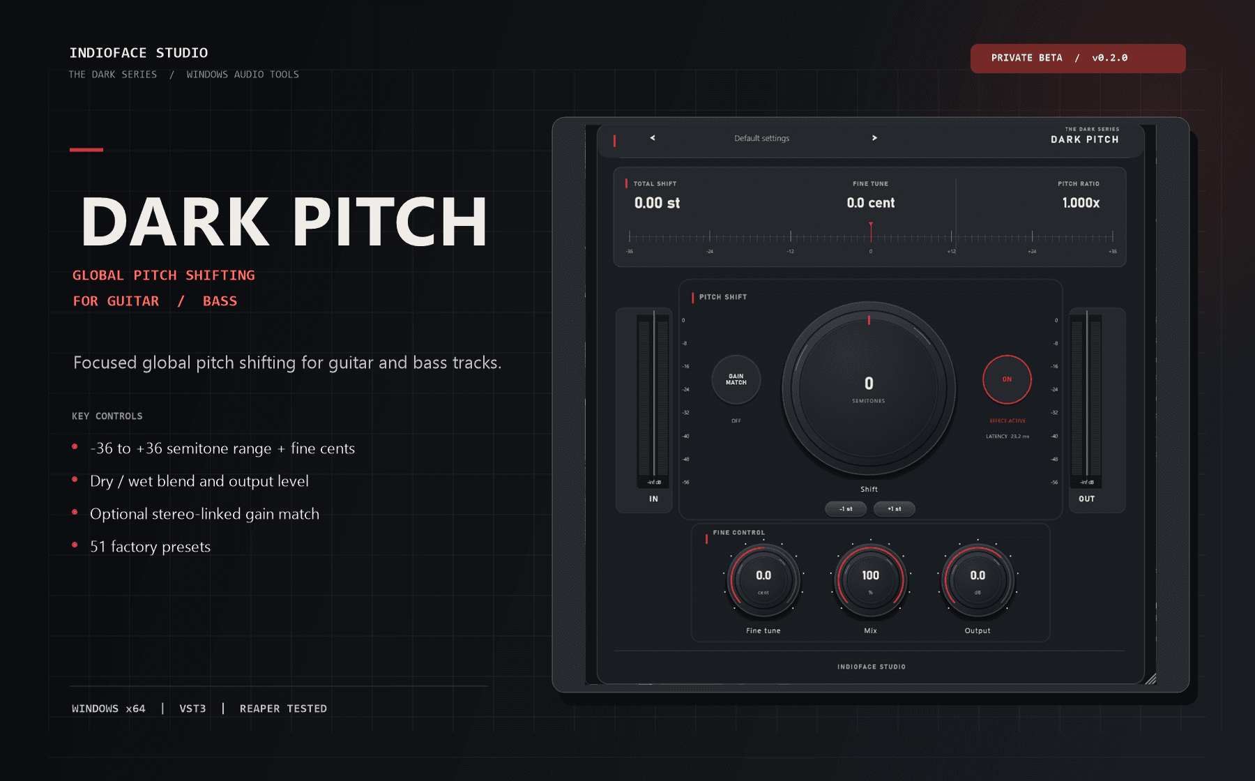 DARK PITCH - Guitar & Bass Pitch Shifter