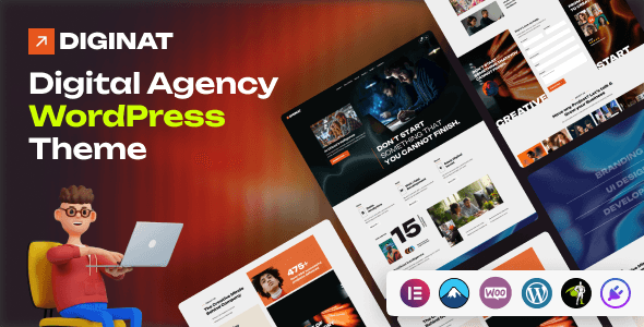Diginat – Digital Agency WordPress theme