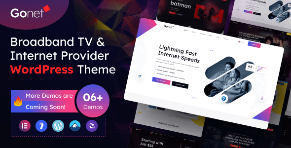 Gonet – Internet Provider & Satellite TV WordPress Theme