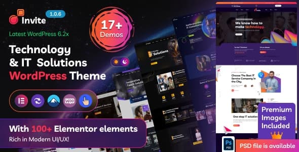 Invite – IT Solutions & Technology WordPress Theme