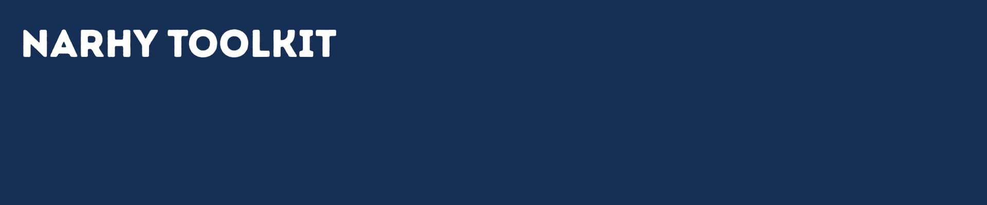 Narhy Toolkit banner