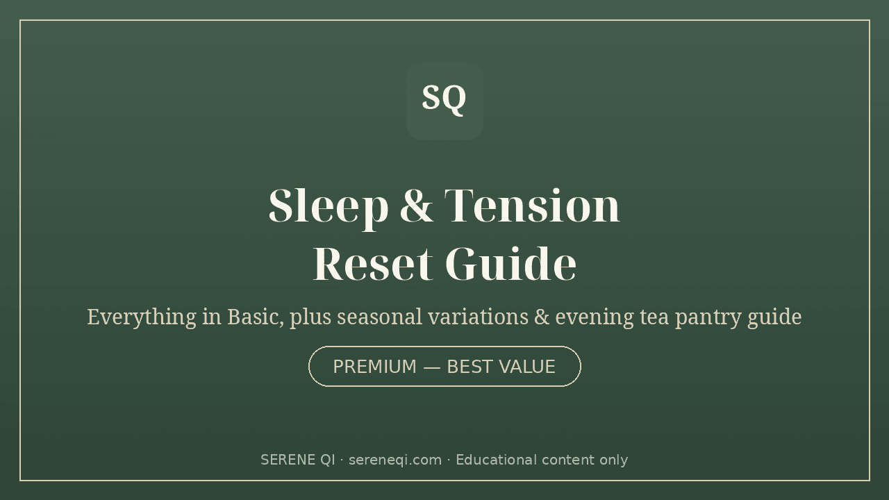 Sleep & Tension Reset Guide — Premium