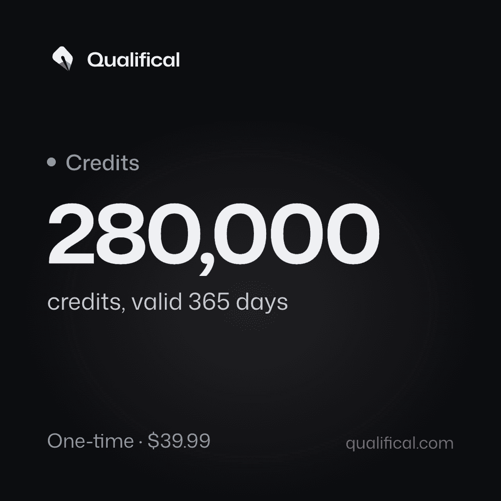 280,000 Qualifical credits