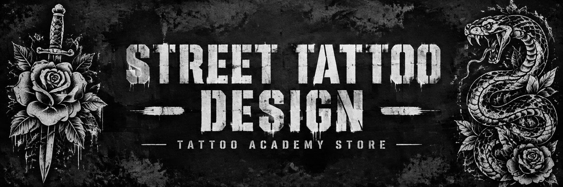 Street tattoo desing banner