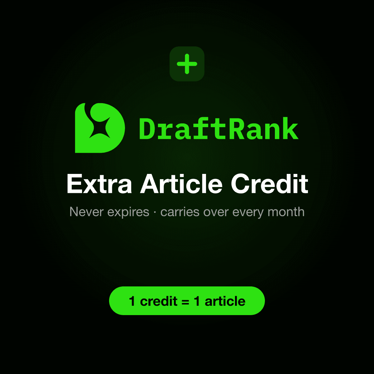 DraftRank Extra Article Credit