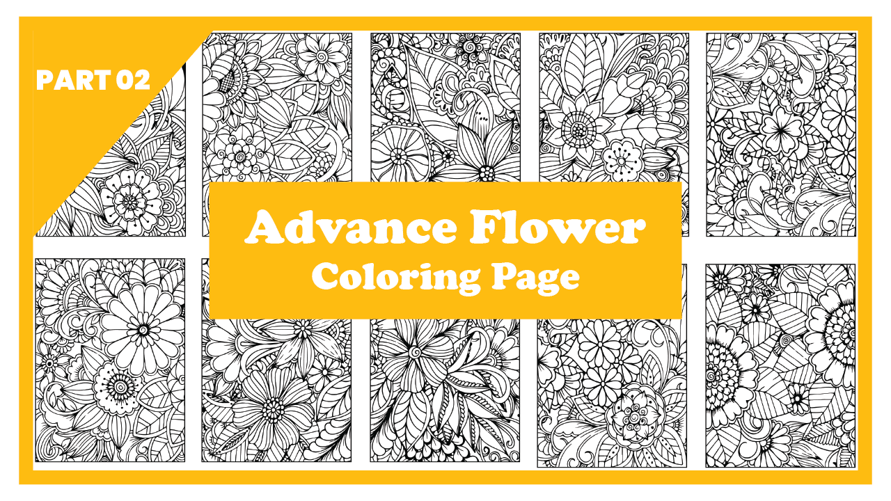 Ultimate Floral Bliss: 100+ Exquisite Flower Coloring Pages for Adults (PDF Bundle)