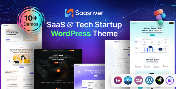 SaaSRiver – SaaS & Tech Startup WordPress Theme