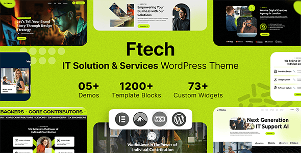 Ftech - IT Solution & Technology WordPress Theme