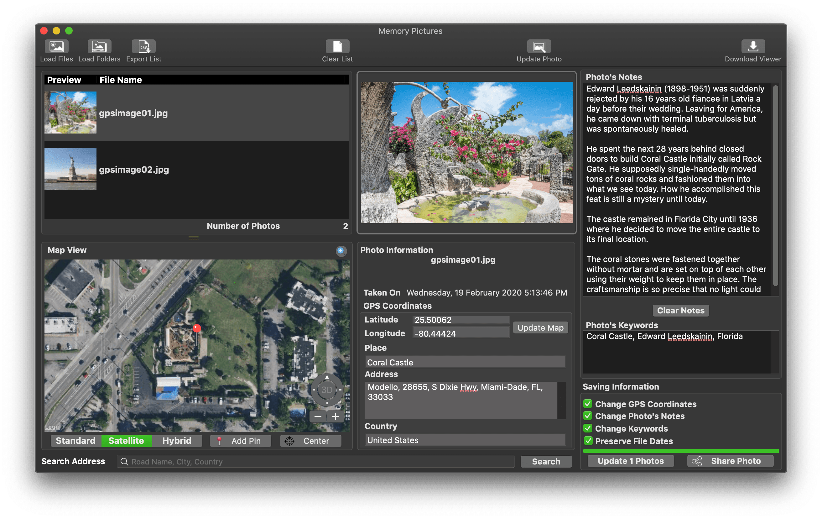 Memory Pictures (Mac)