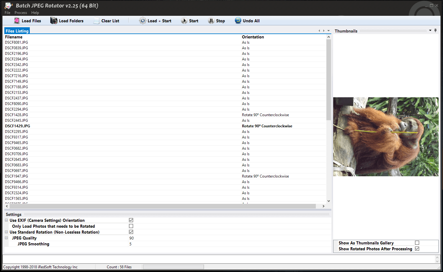 Batch JPEG Rotator