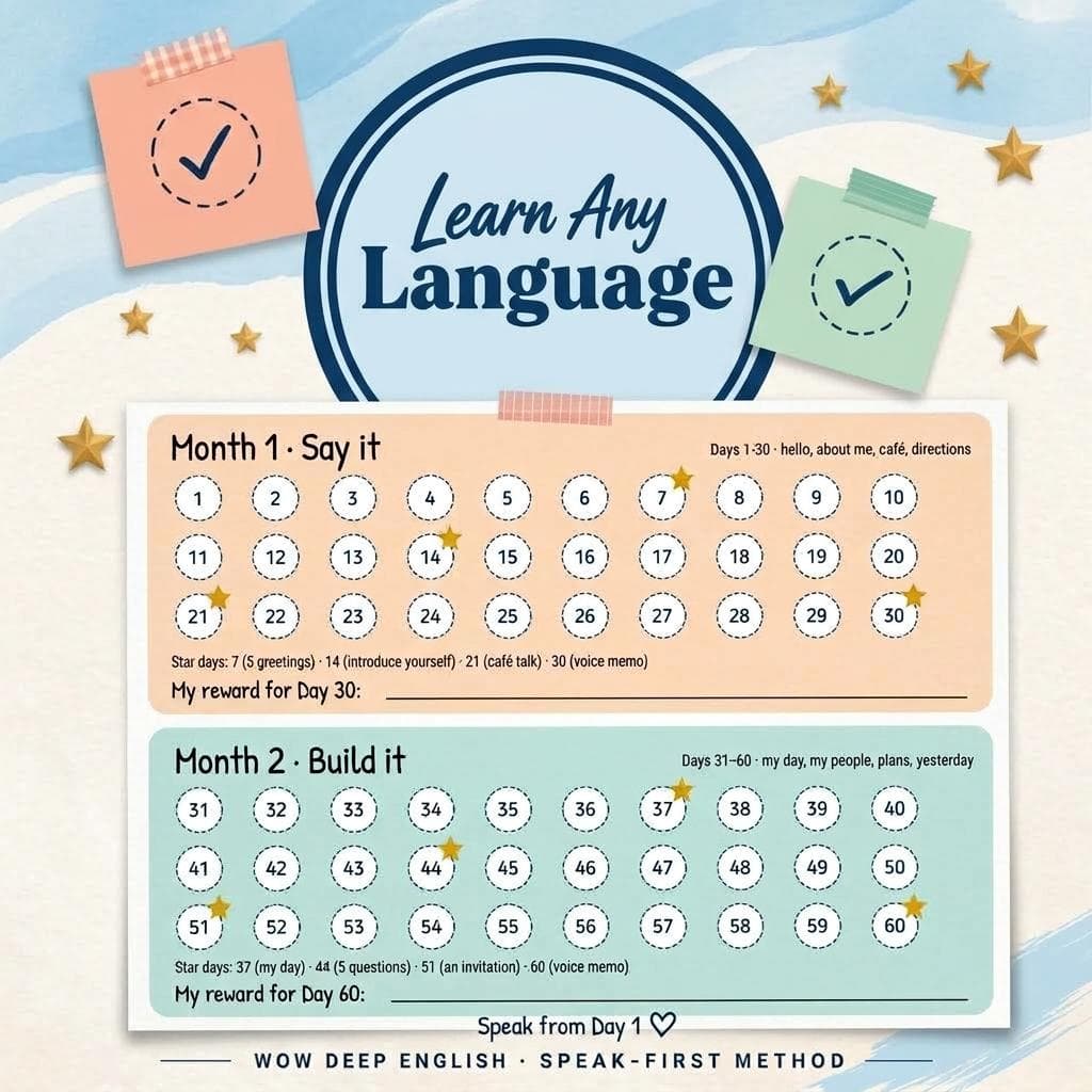 Learn Any Language 15 minutes a Day