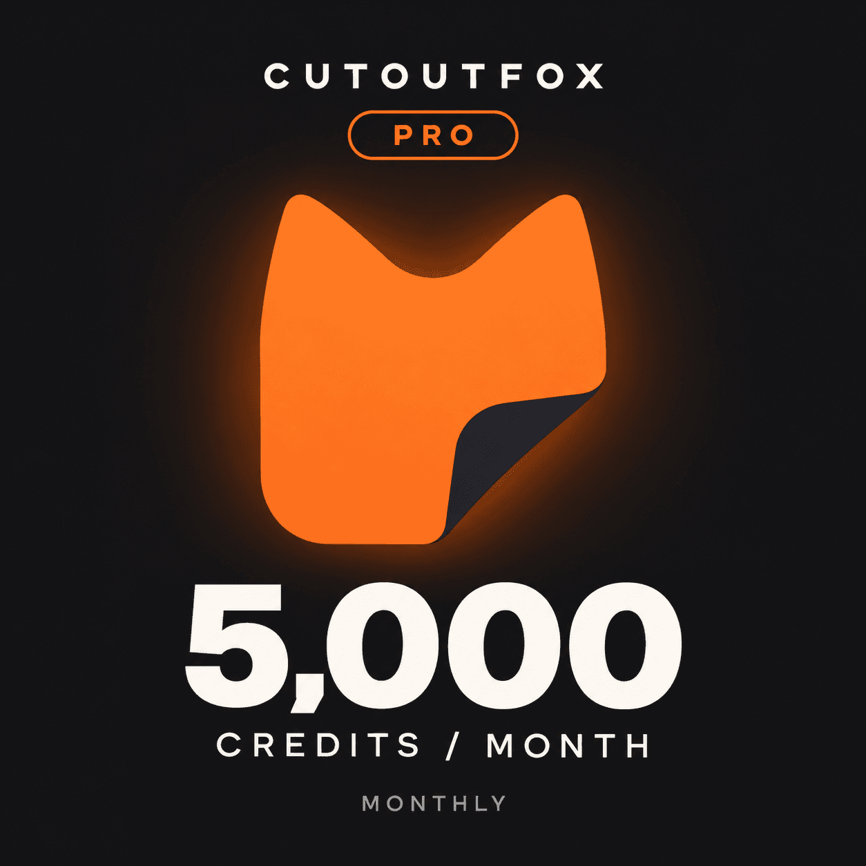 CutoutFox Pro — 5,000 Credits (Monthly)