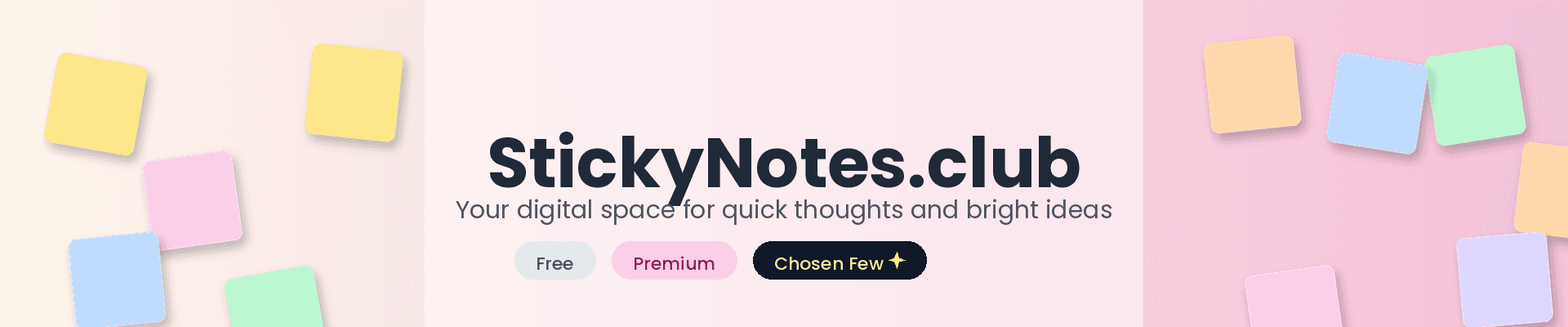 StickyNotes banner