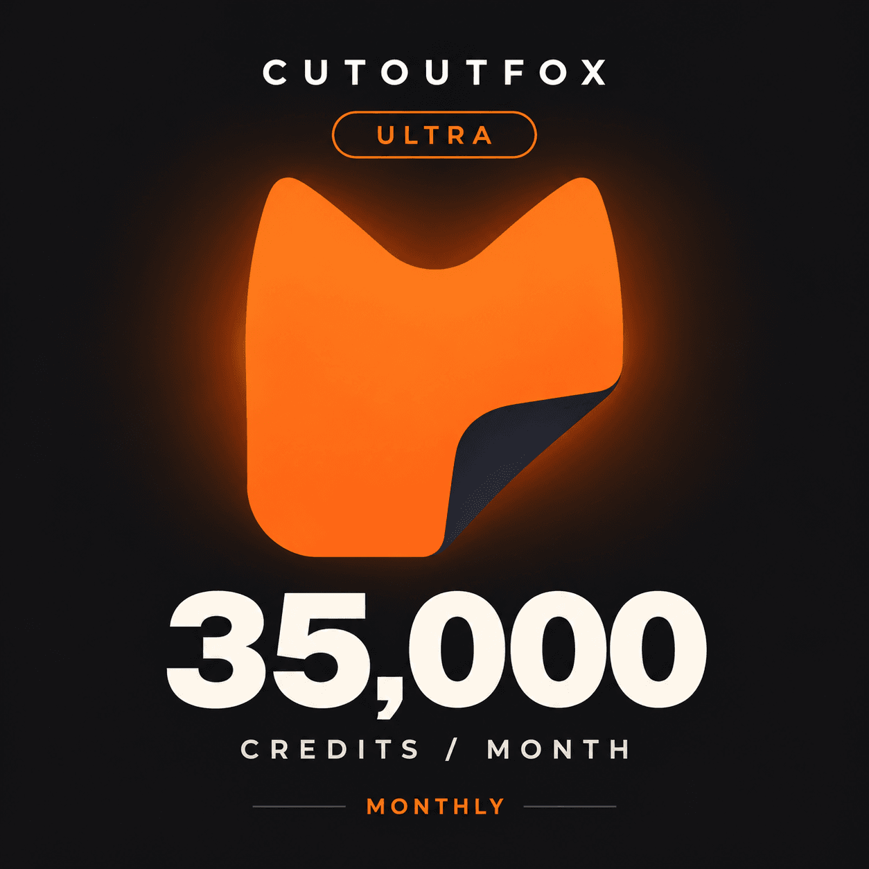 CutoutFox Ultra — 35,000 Credits (Monthly)