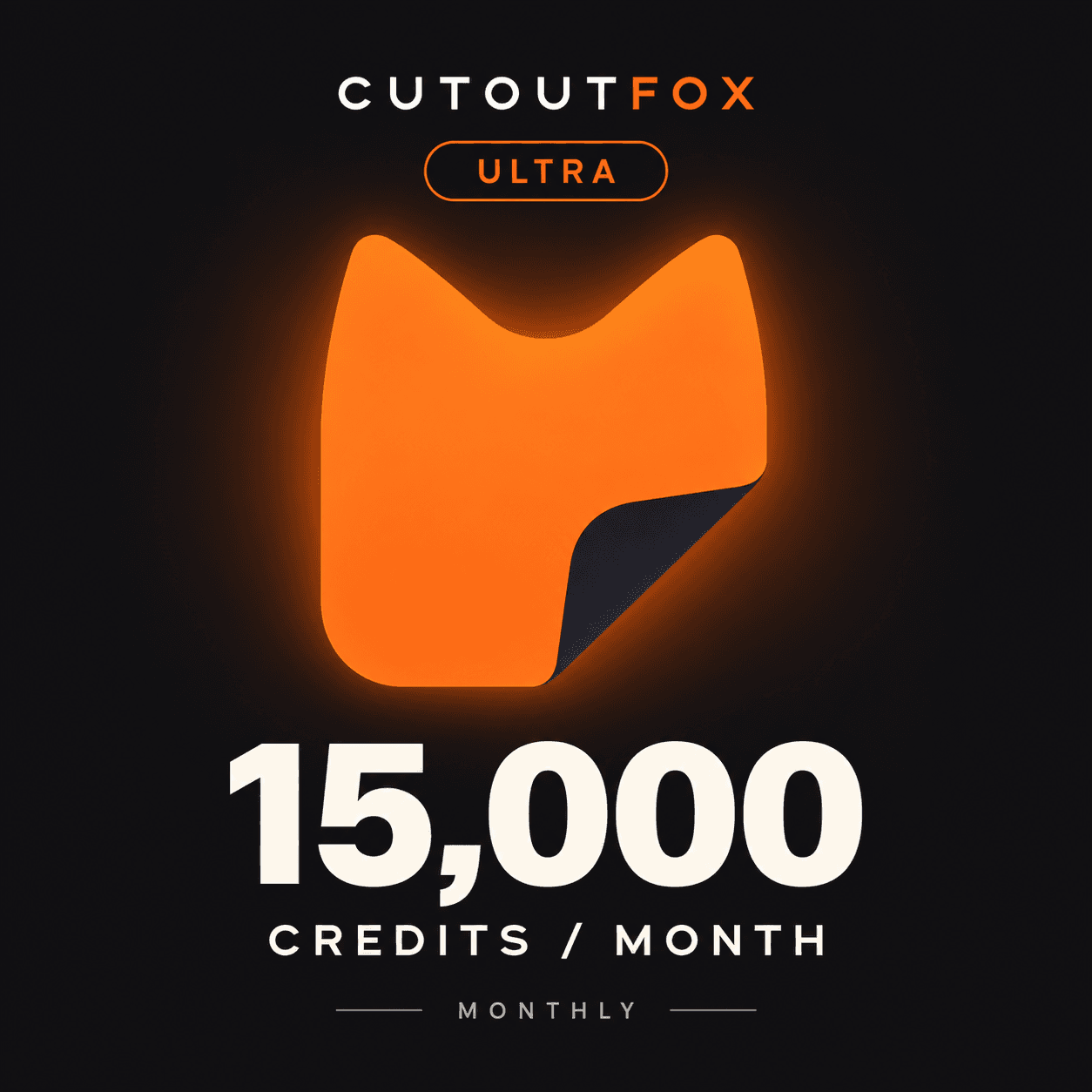 CutoutFox Ultra — 15,000 Credits (Monthly)
