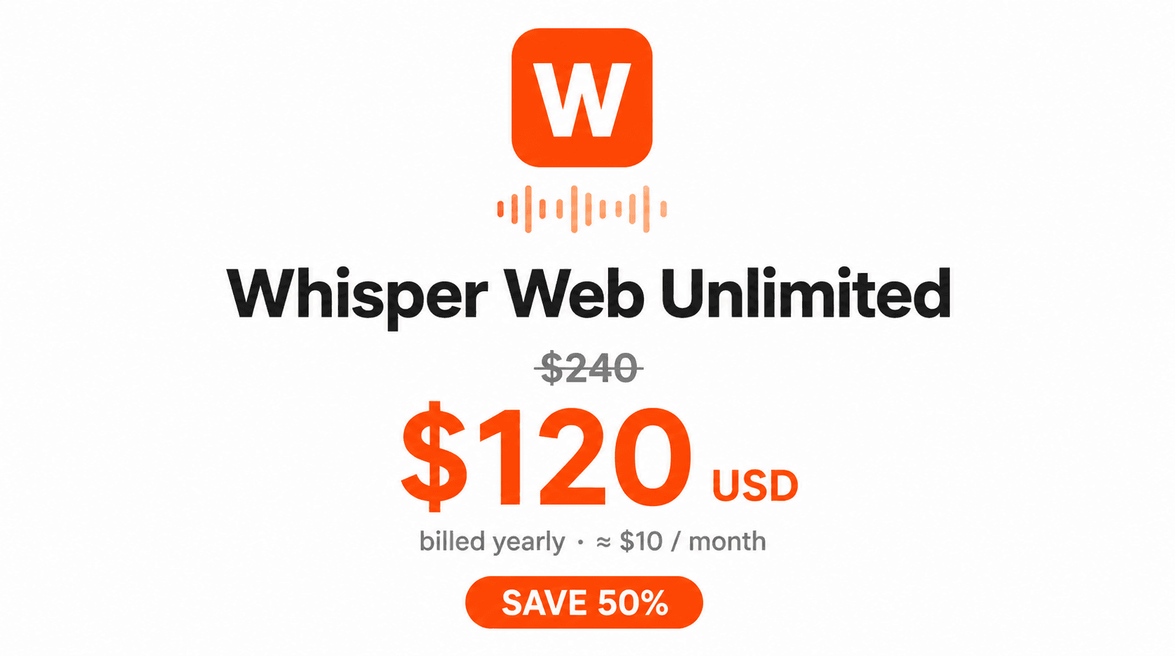 Whisper Web Pro (Yearly)